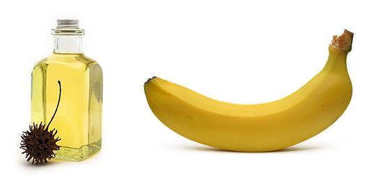 Maska s bananom i repeynym maslom