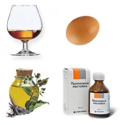 Maska s konyakom yaytsom i maslom