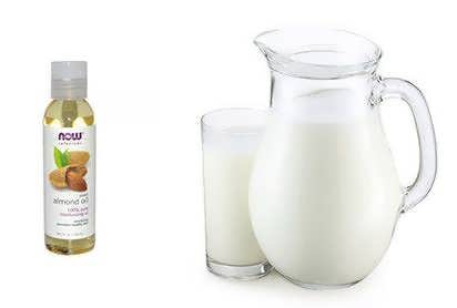 Maslo mindalya i moloka