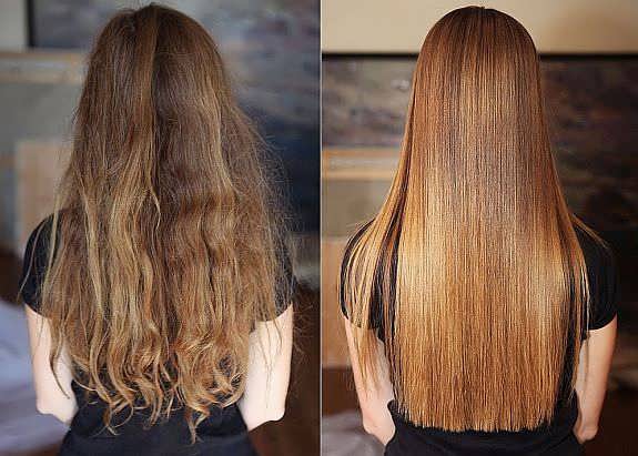 keratinovoye vosstanovleniye volos