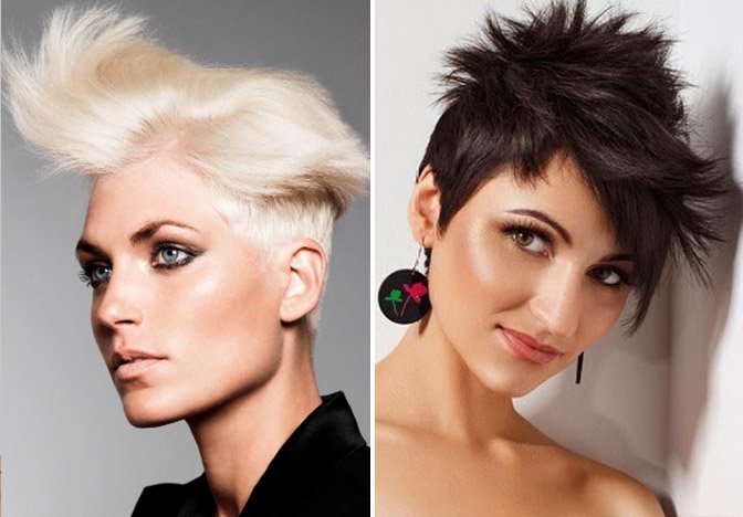 Ukladka v stile pank