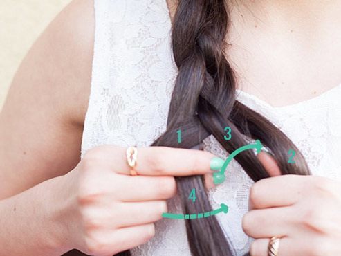 Klassicheskaya kosa iz chetyrekh pryadey (2)