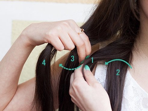 Klassicheskaya kosa iz chetyrekh pryadey (3)