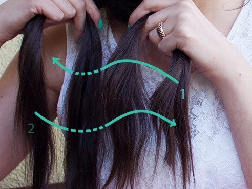 Klassicheskaya kosa iz chetyrekh pryadey (4)