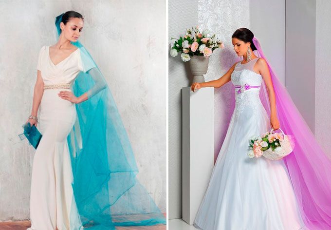 Цветная фата